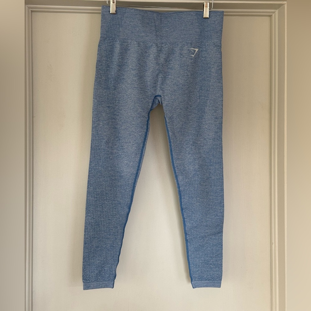 Gymshark seamless light blue leggings size large
